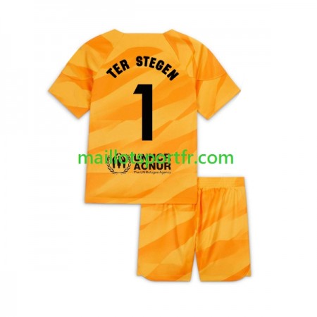 Maillot de Foot FC Barcelone Ter Stegen 1 Gardien Enfant Quatrième 2023/24